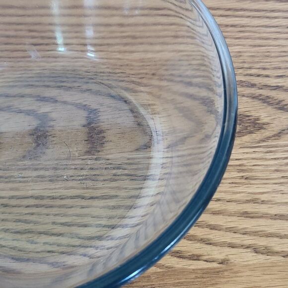 1940s Pyrex Flameware Top of Stove Ware 6.5" Blue Tint Sauce Pan 832-B No Handle - Picture 13 of 14